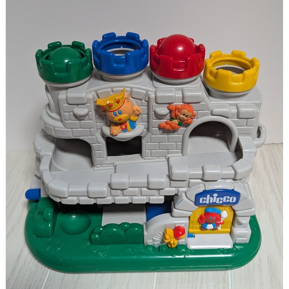 Vintage Chicco Castle Pounder Toy 2 balls vintage seen in Baby Einstein